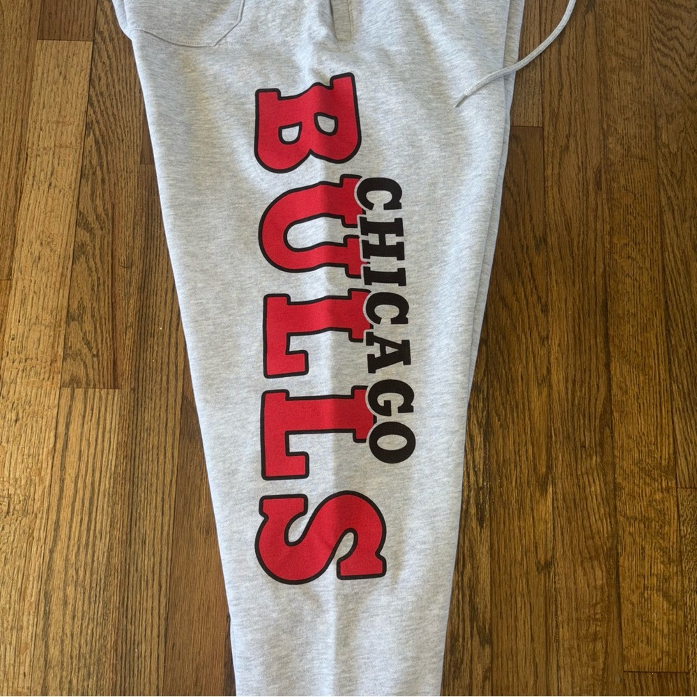 Ultra Game Men's NBA Sweatpants Chicago Bulls Logo w/ Pockets Size XL - Picture 7 of 9